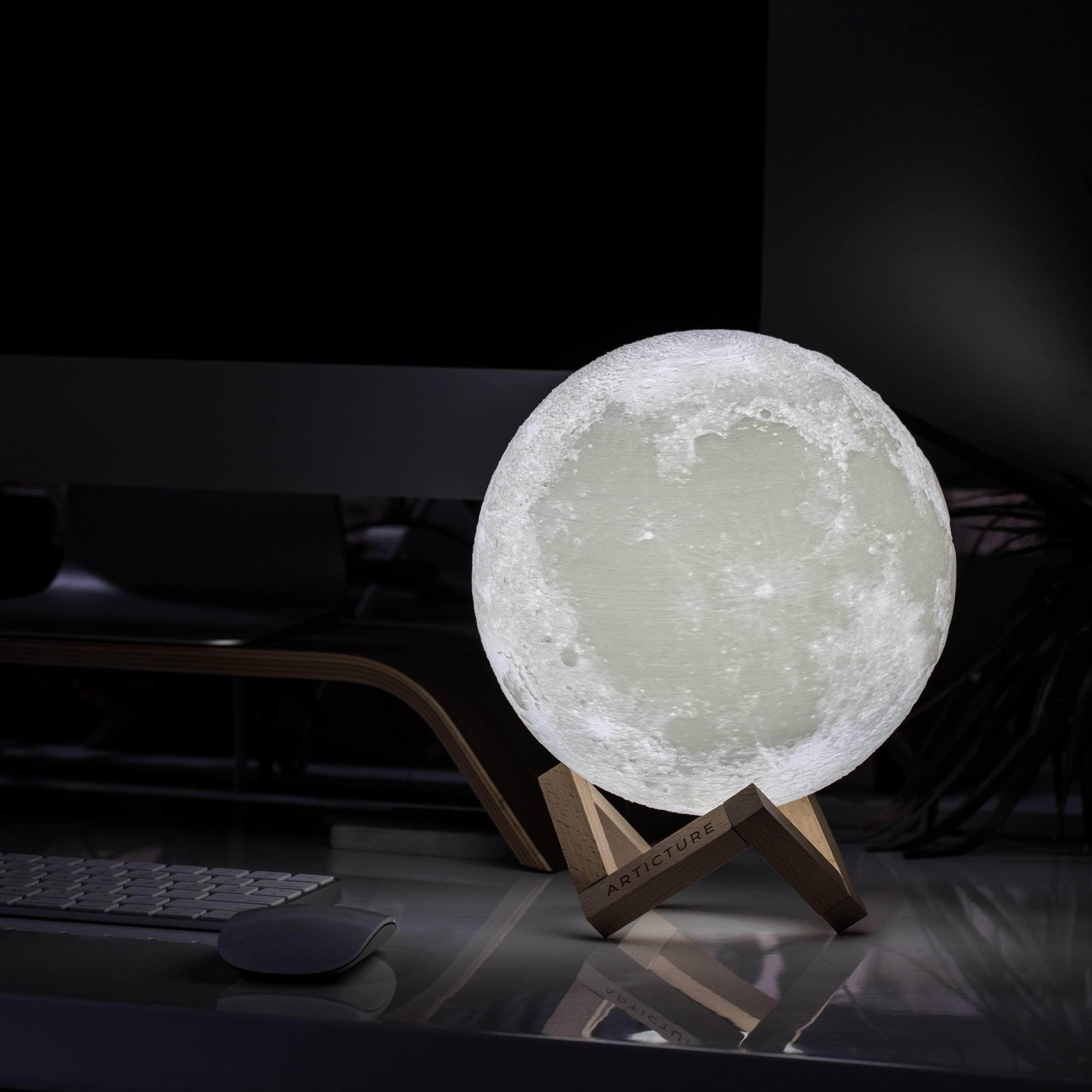 Stylish 3D Moon Lamp | Rechargeable & Color Changing 4