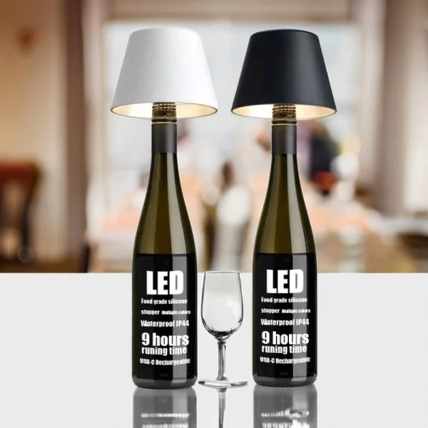 Stylish LED Table Lamp Shade | Wine Bottle Compatible 3