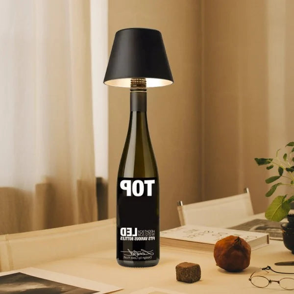 Stylish LED Table Lamp Shade | Wine Bottle Compatible 5