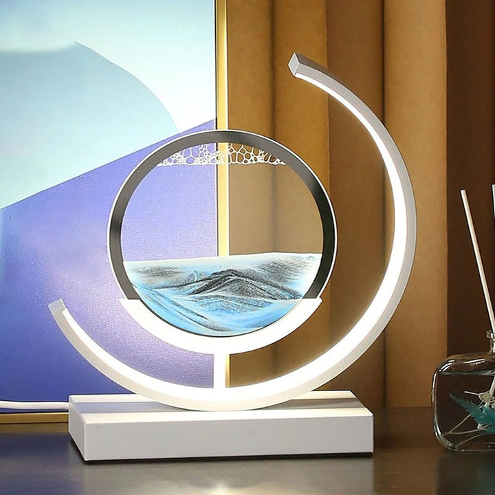 Stylish LED Table Lamp | Sand Art Design & Ambient Lighting 4