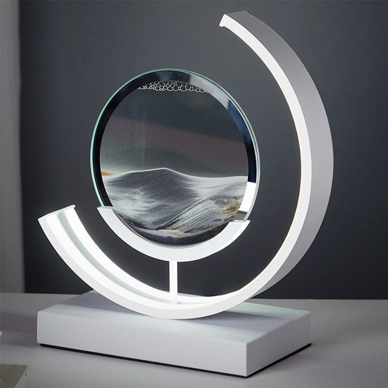 Stylish LED Table Lamp | Sand Art Design & Ambient Lighting 6