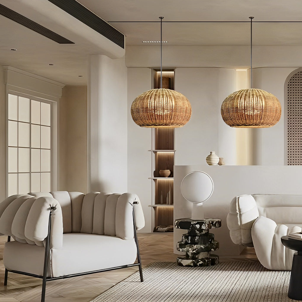 Stylish Rattan Outdoor Light | Weather-Resistant & Versatile 7