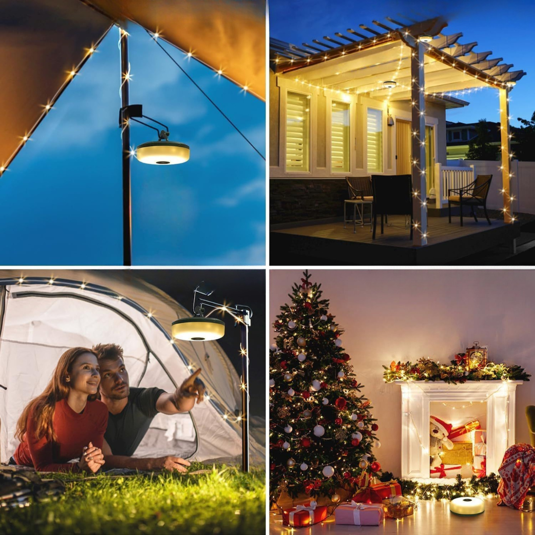 USB Rechargeable Outdoor String Lights | Color Changing & Portable 5