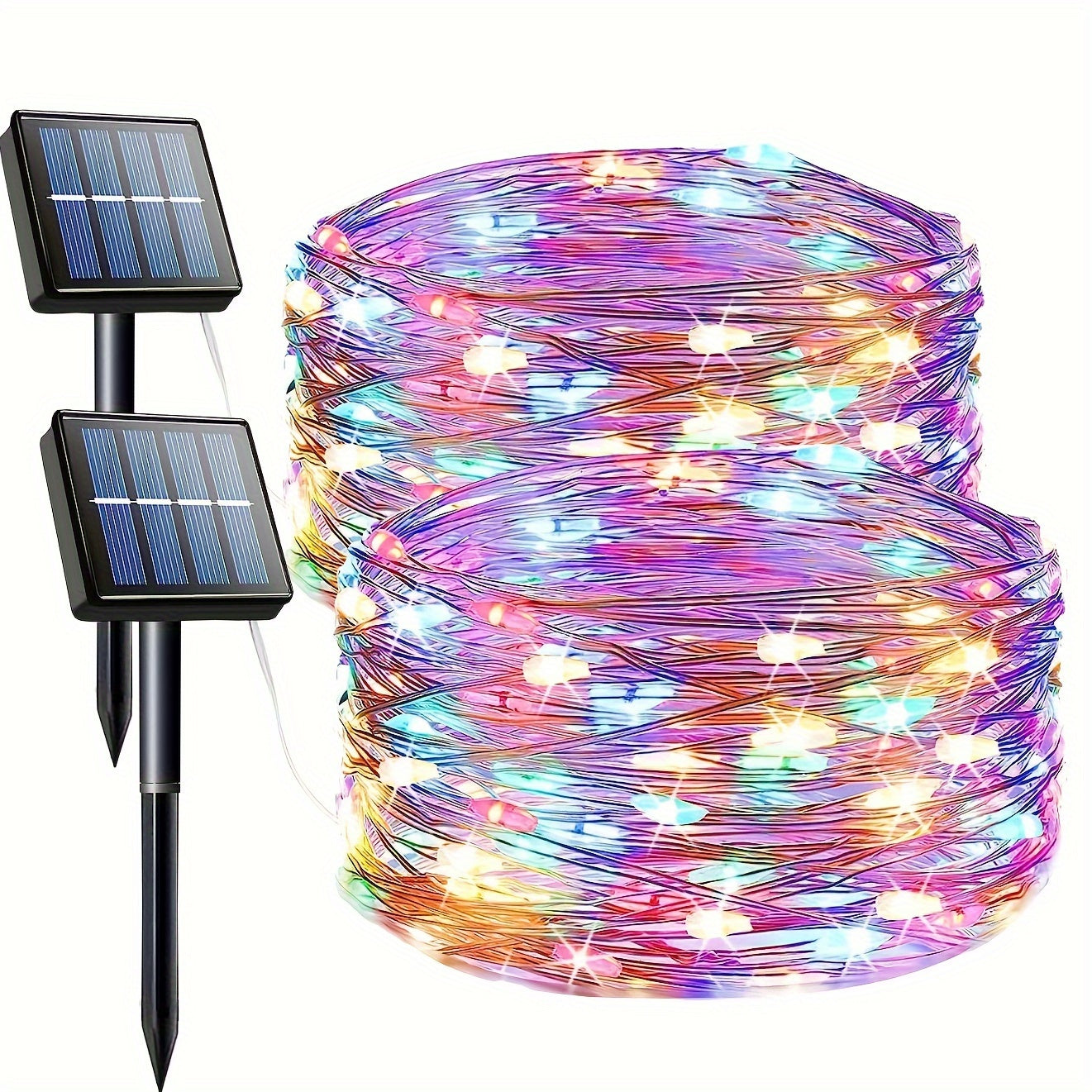 Vibrant Solar Powered Fairy Lights | 200 LED Outdoor String Lights 4