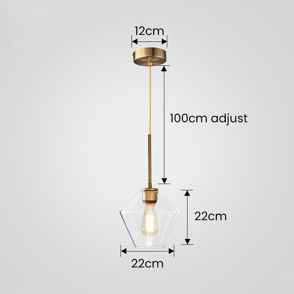 Vintage Industrial Glass Pendant Light | Kitchen Pendant Lighting & Elegant Design 6