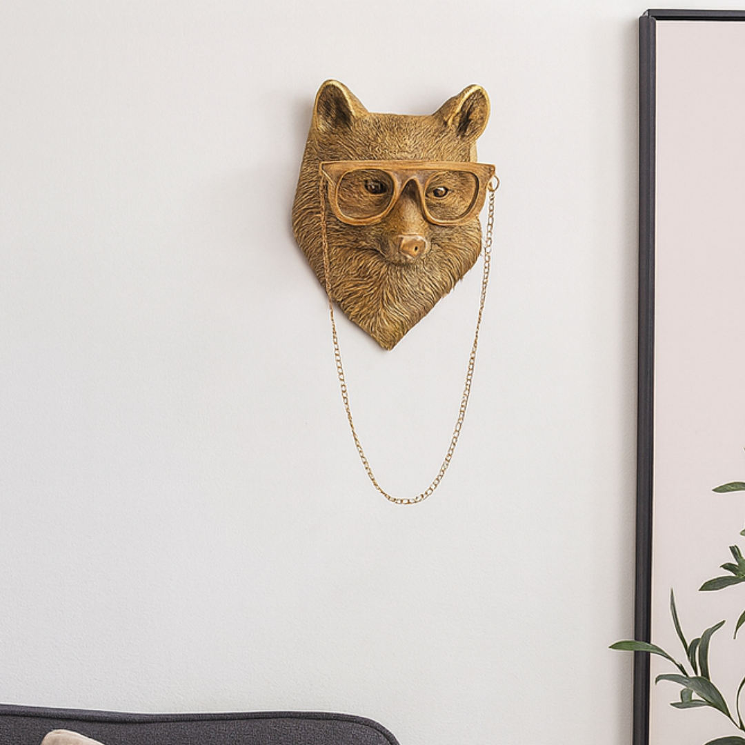 Vintage Resin Animal Head Sculpture | Handcrafted Wall Art 2