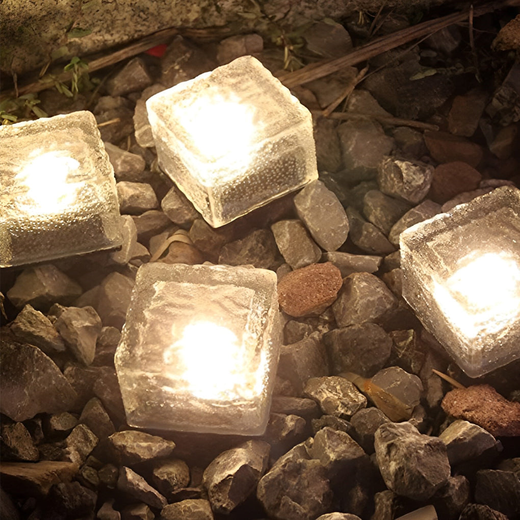 Waterproof Solar Path Lights | Crystal Glass Design & Outdoor Illumination 0