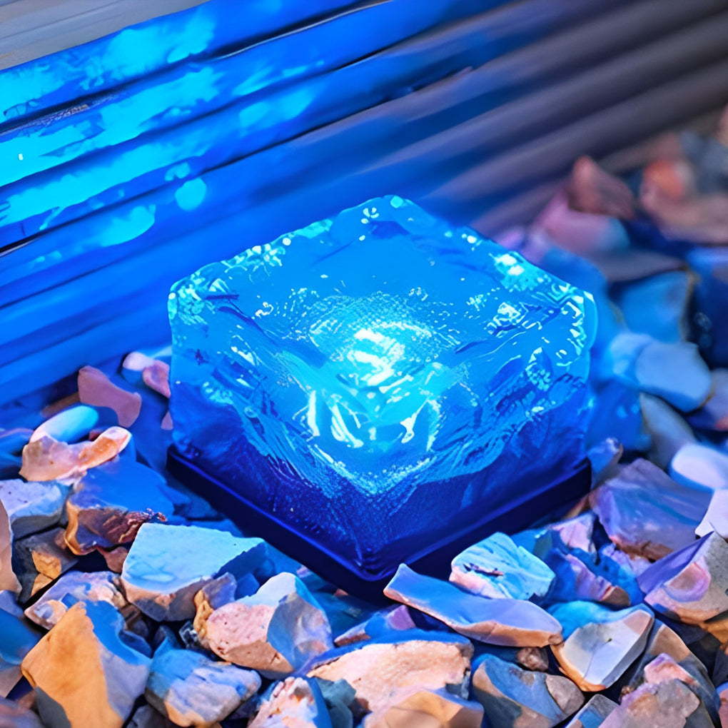 Waterproof Solar Path Lights | Crystal Glass Design & Outdoor Illumination 2
