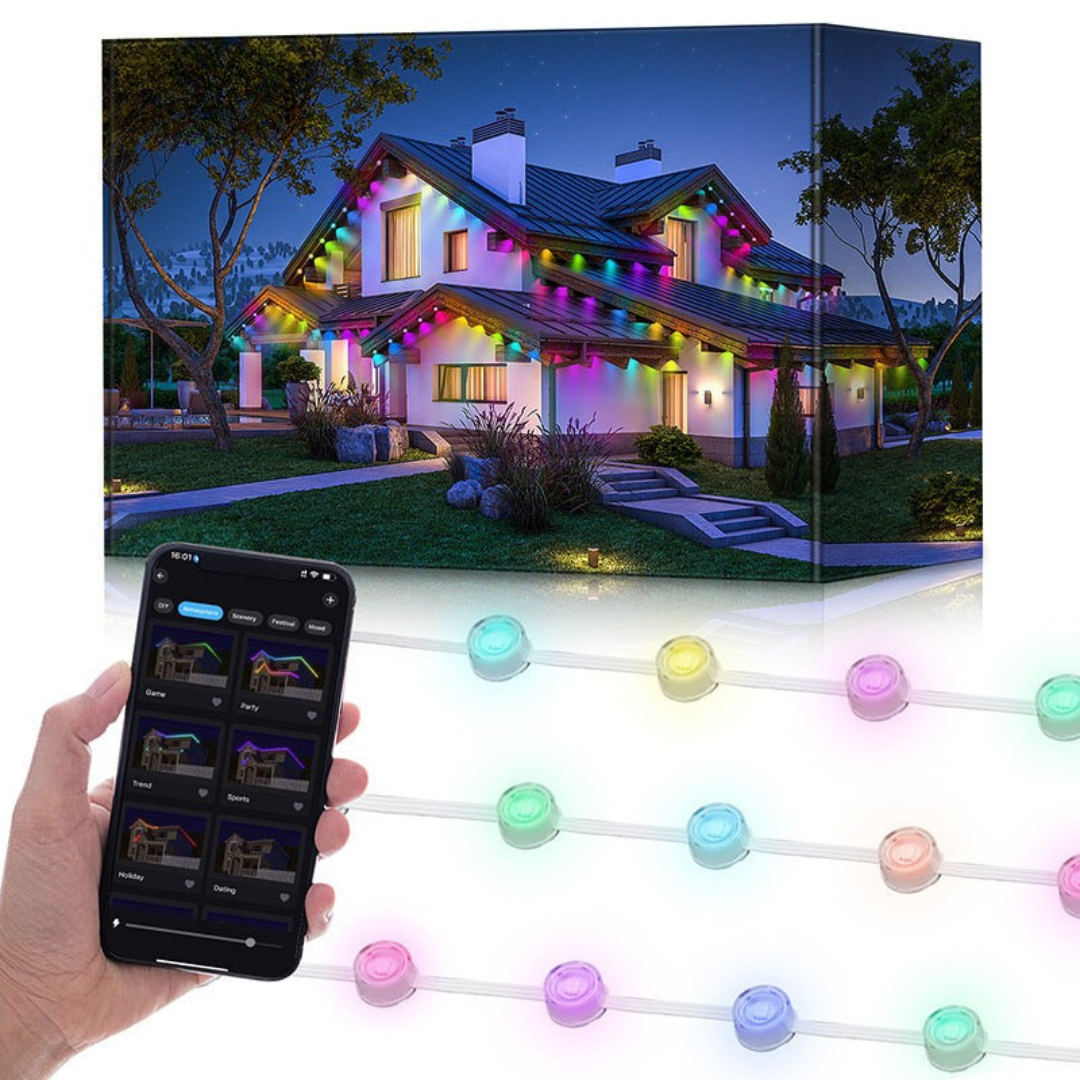 Weather-Resistant, Smart Control Outdoor Lights | RGBIC Technology 0