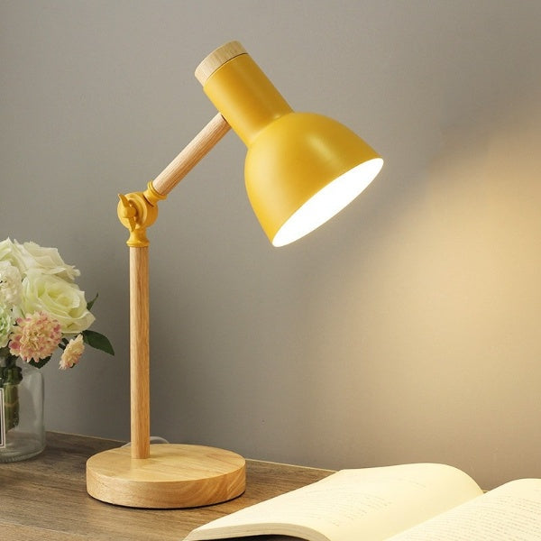 Adjustable Wooden Desk Lamp | LED Reading Light 0