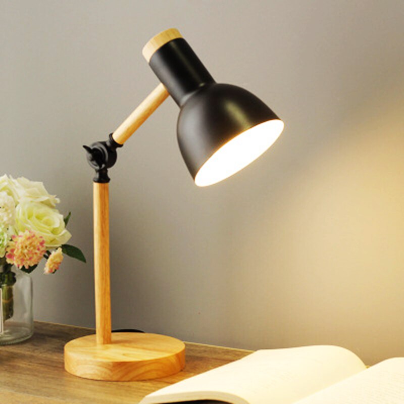 Adjustable Wooden Desk Lamp | LED Reading Light 1