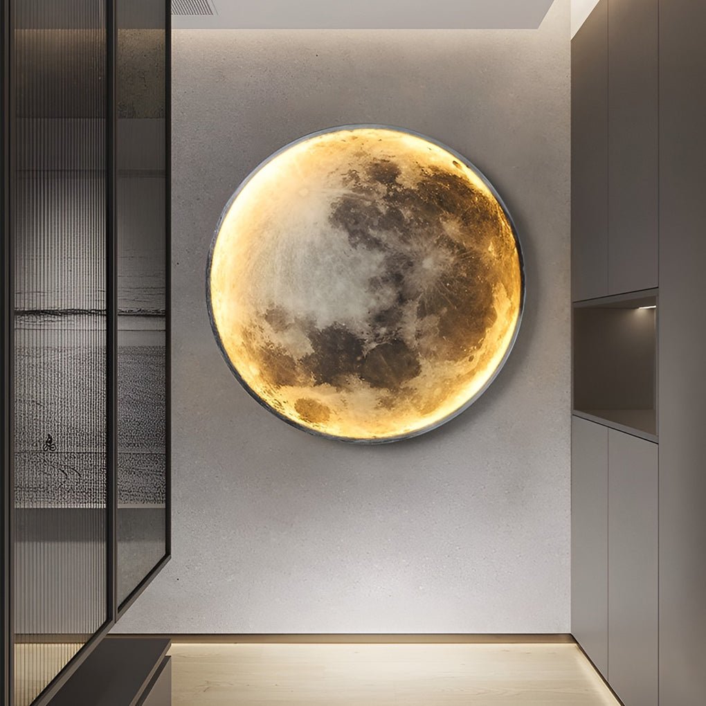 Artistic Moon Wall Lamp | LED Glow & Dual Function 4