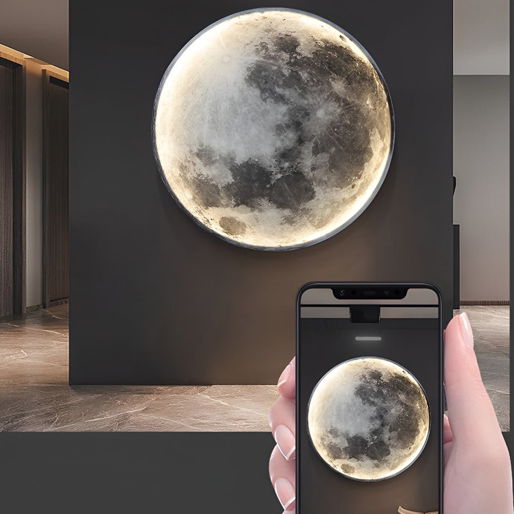 Artistic Moon Wall Lamp | LED Glow & Dual Function 6