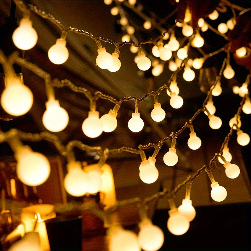 Battery Powered Outdoor String Lights | Warm White Glow 2