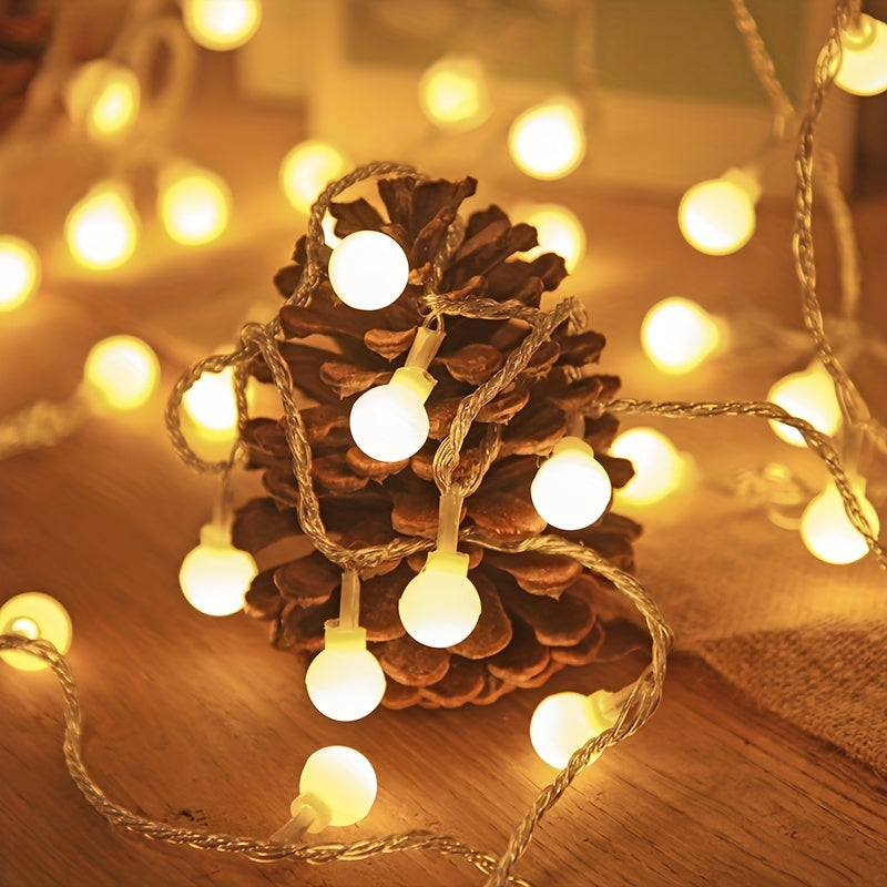 Battery Powered Outdoor String Lights | Warm White Glow 6