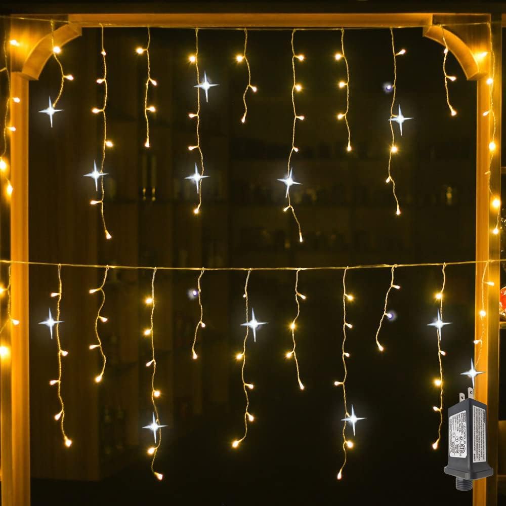 Cascading LED Fairy Lights | Outdoor Icicle Decorations 5