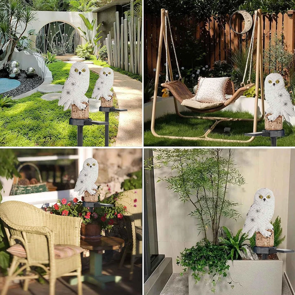 Charming Solar Garden Lights | LED Outdoor Owl Decor 6