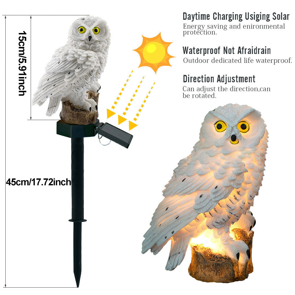 Charming Solar Garden Lights | LED Outdoor Owl Decor 8
