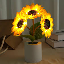 Charming Sunflower Table Lamp | LED & USB Rechargeable 2