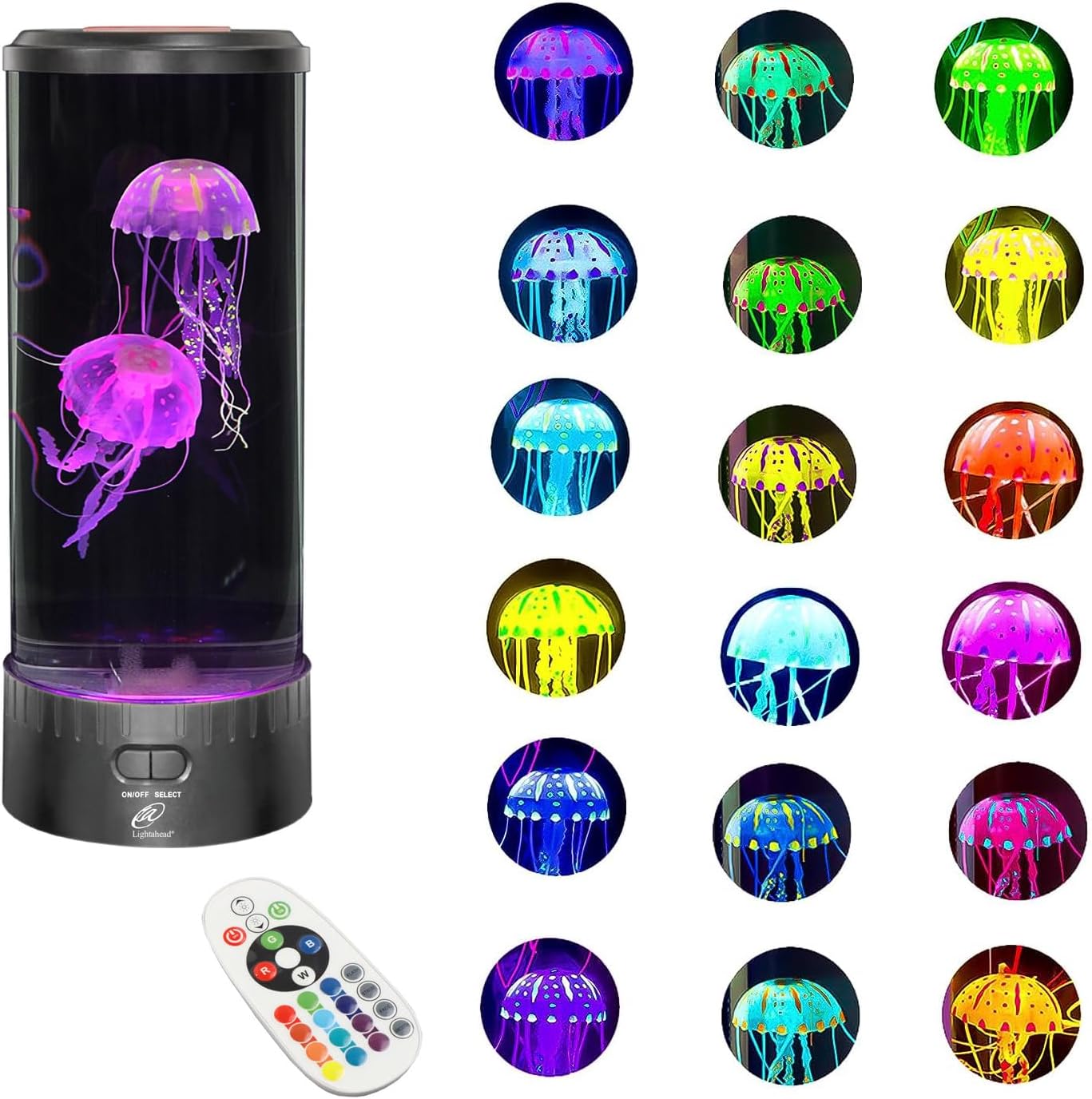Color-Changing LED Mood Lamp | Remote-Controlled Jellyfish Effect 4