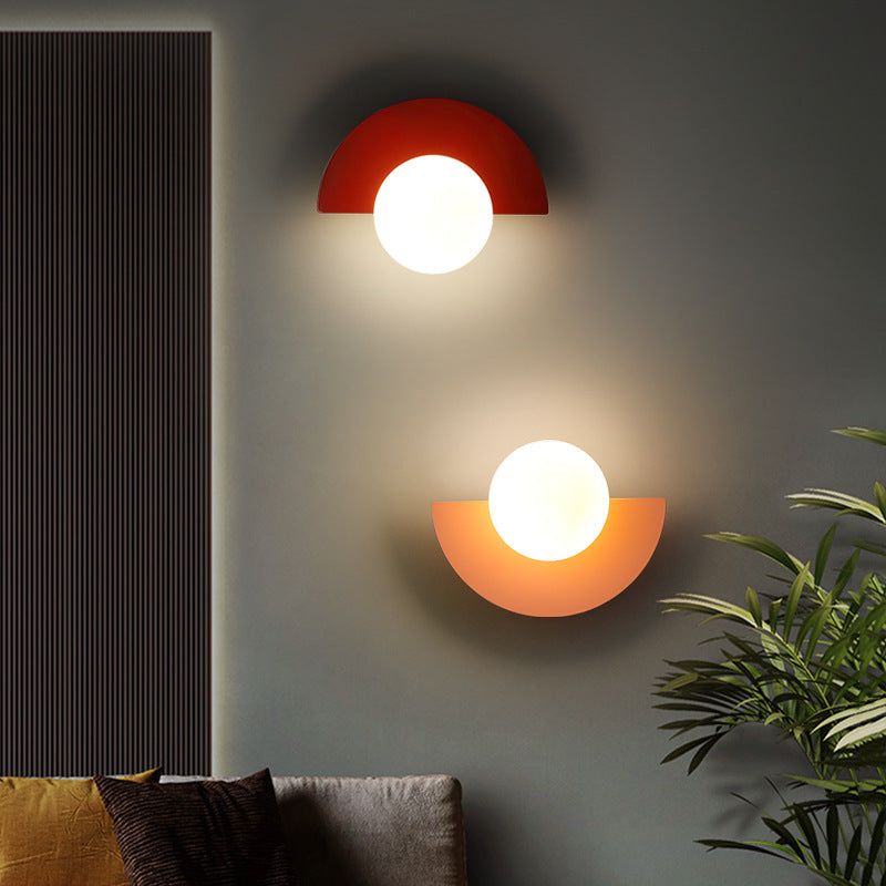 Colorful Glass Globe Wall Light | Modern Design 2