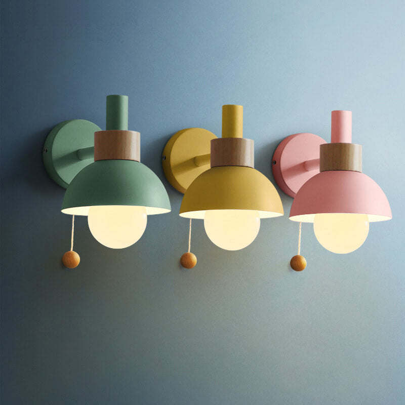 Colorful Modern Wall Light | Stylish Globe Shade 1