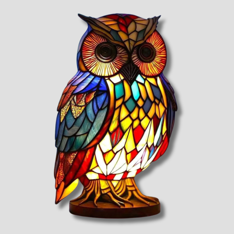 Colorful Stained Glass Animal Lamp | Unique Home Decor 1