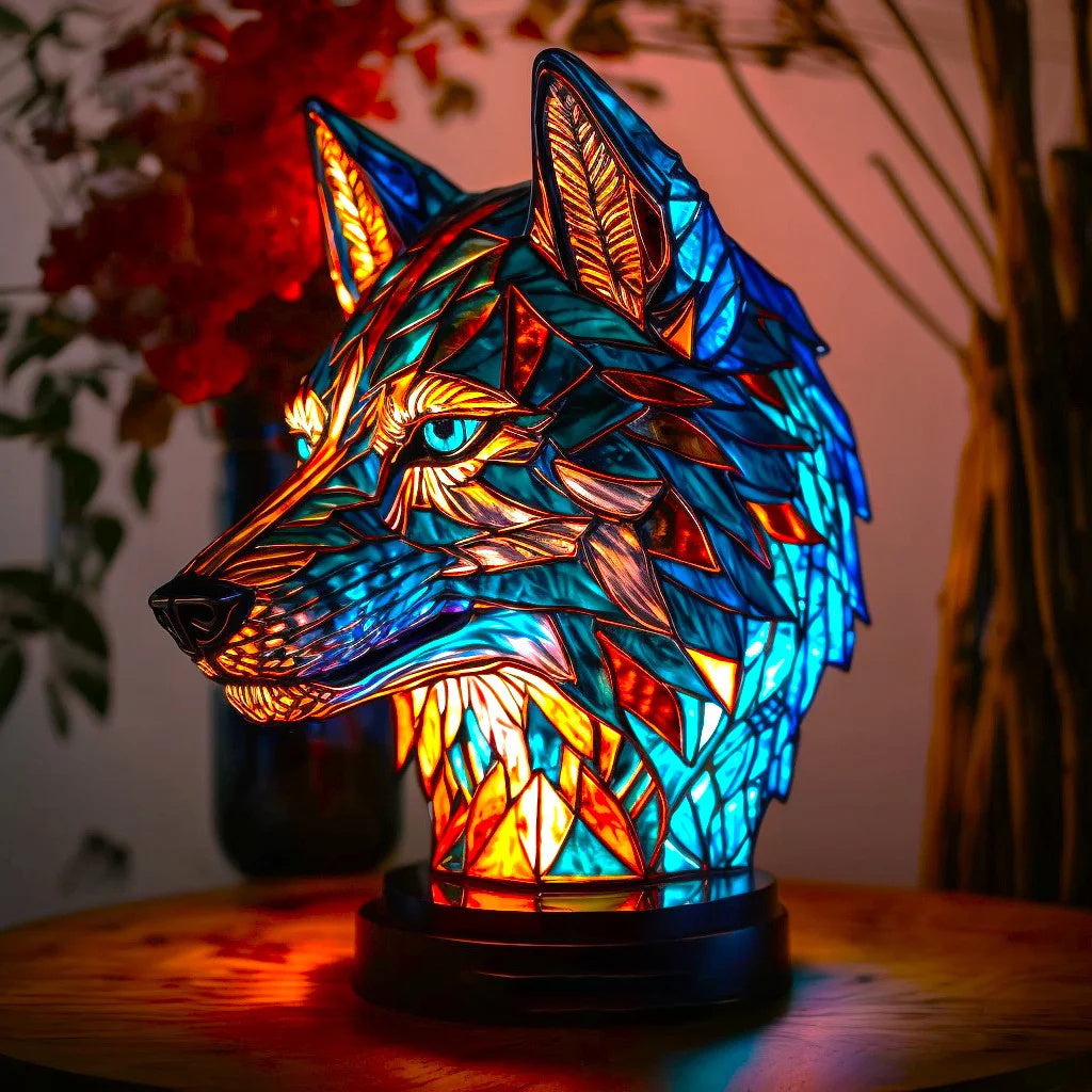 Colorful Stained Glass Animal Lamp | Unique Home Decor 11