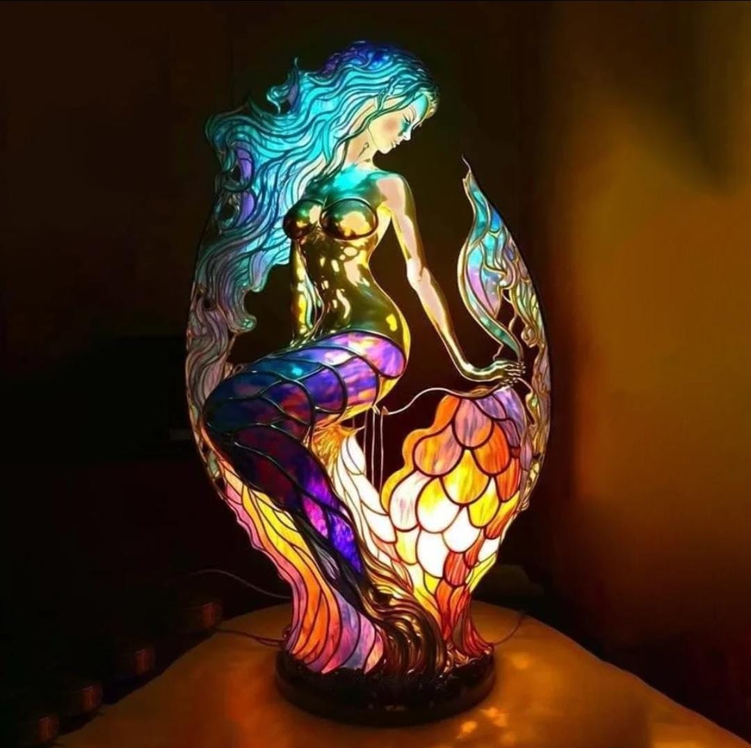 Colorful Stained Glass Animal Lamp | Unique Home Decor 12