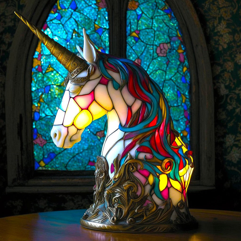 Colorful Stained Glass Animal Lamp | Unique Home Decor 3