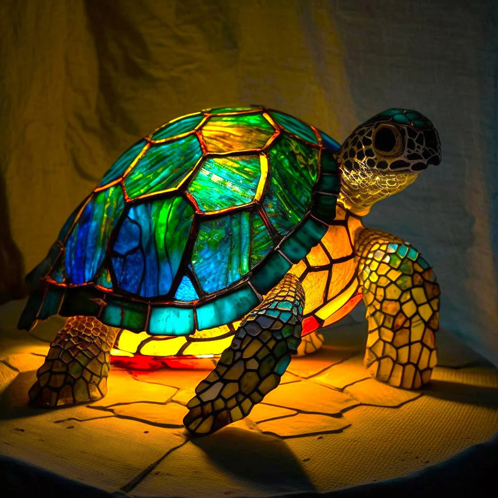 Colorful Stained Glass Animal Lamp | Unique Home Decor 9