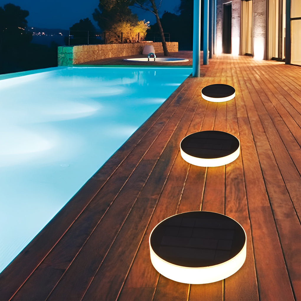 Durable Solar Garden Lights | LED Outdoor Ground Discs 0