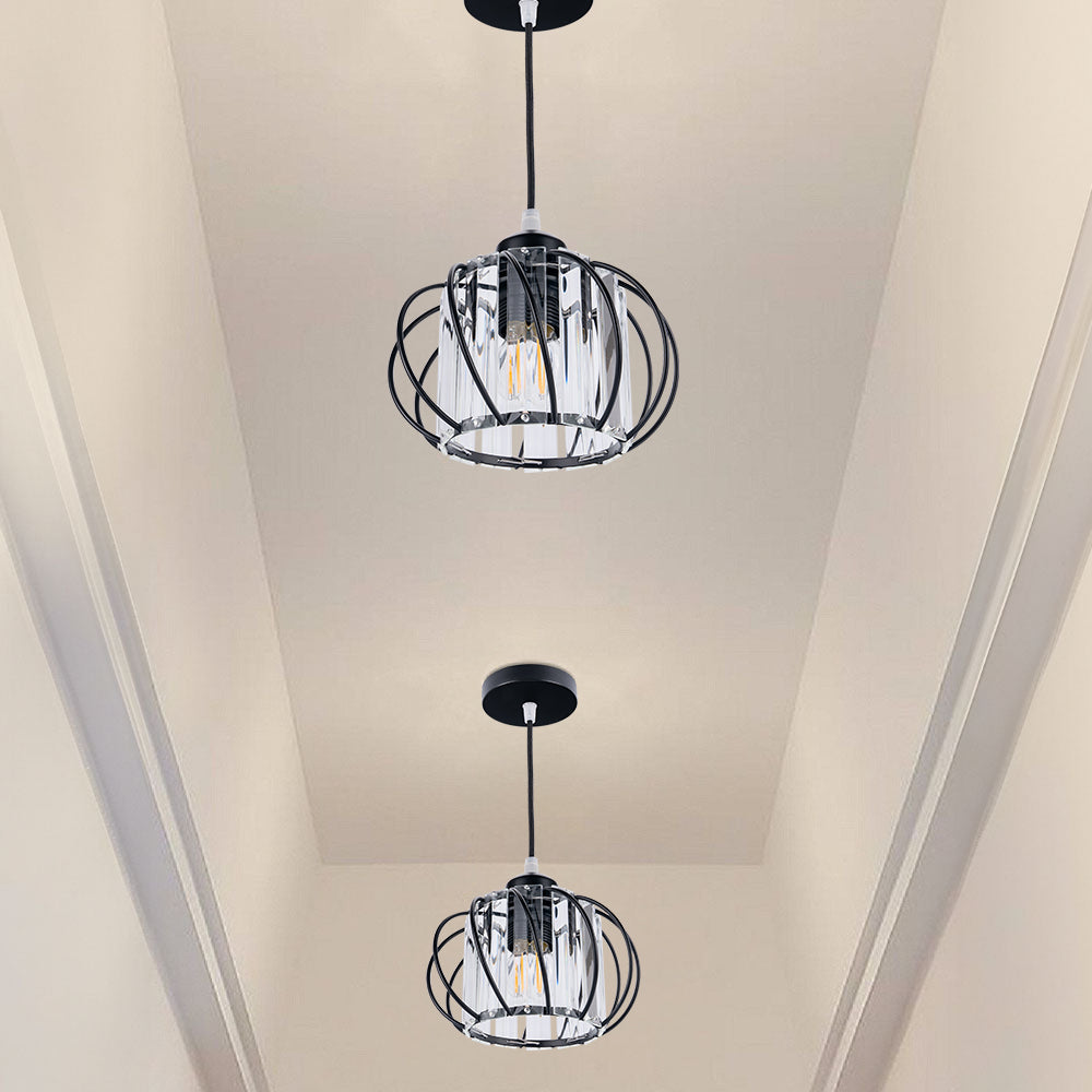 Elegant Black Glass Pendant Light | Modern Ceiling Fixture 1