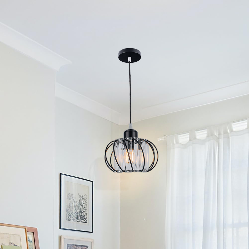 Elegant Black Glass Pendant Light | Modern Ceiling Fixture 6