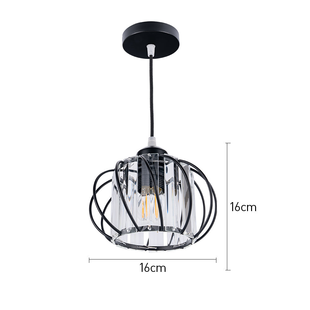 Elegant Black Glass Pendant Light | Modern Ceiling Fixture 7