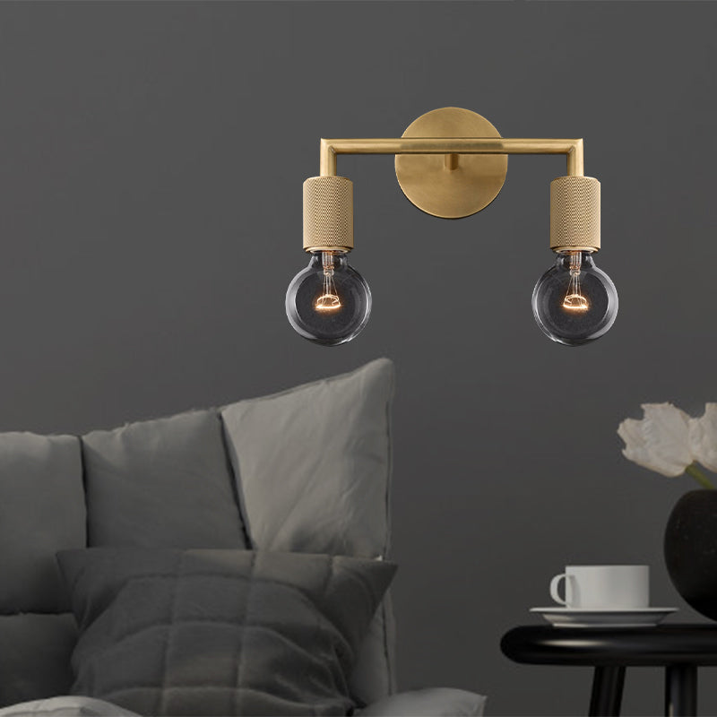 Elegant Brass Wall Light | Double Bulb Sconce 1