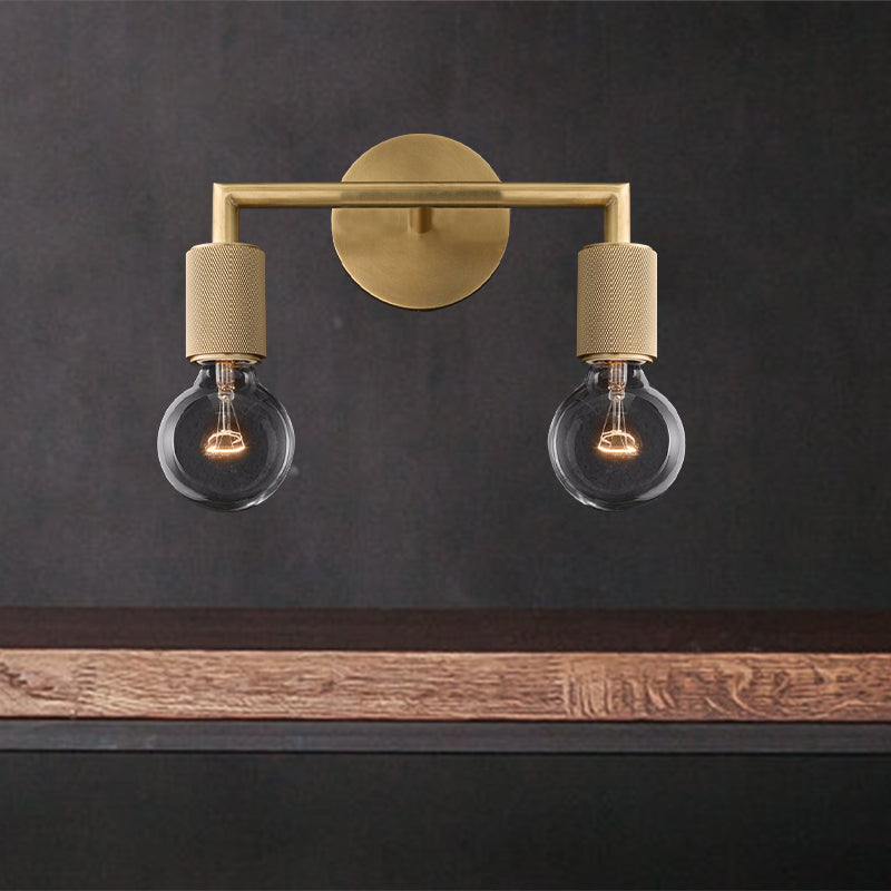 Elegant Brass Wall Light | Double Bulb Sconce 11