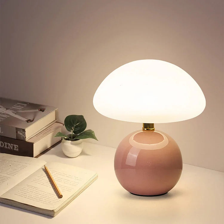 Elegant Ceramic Bedside Lamp | Soft LED Glow 7
