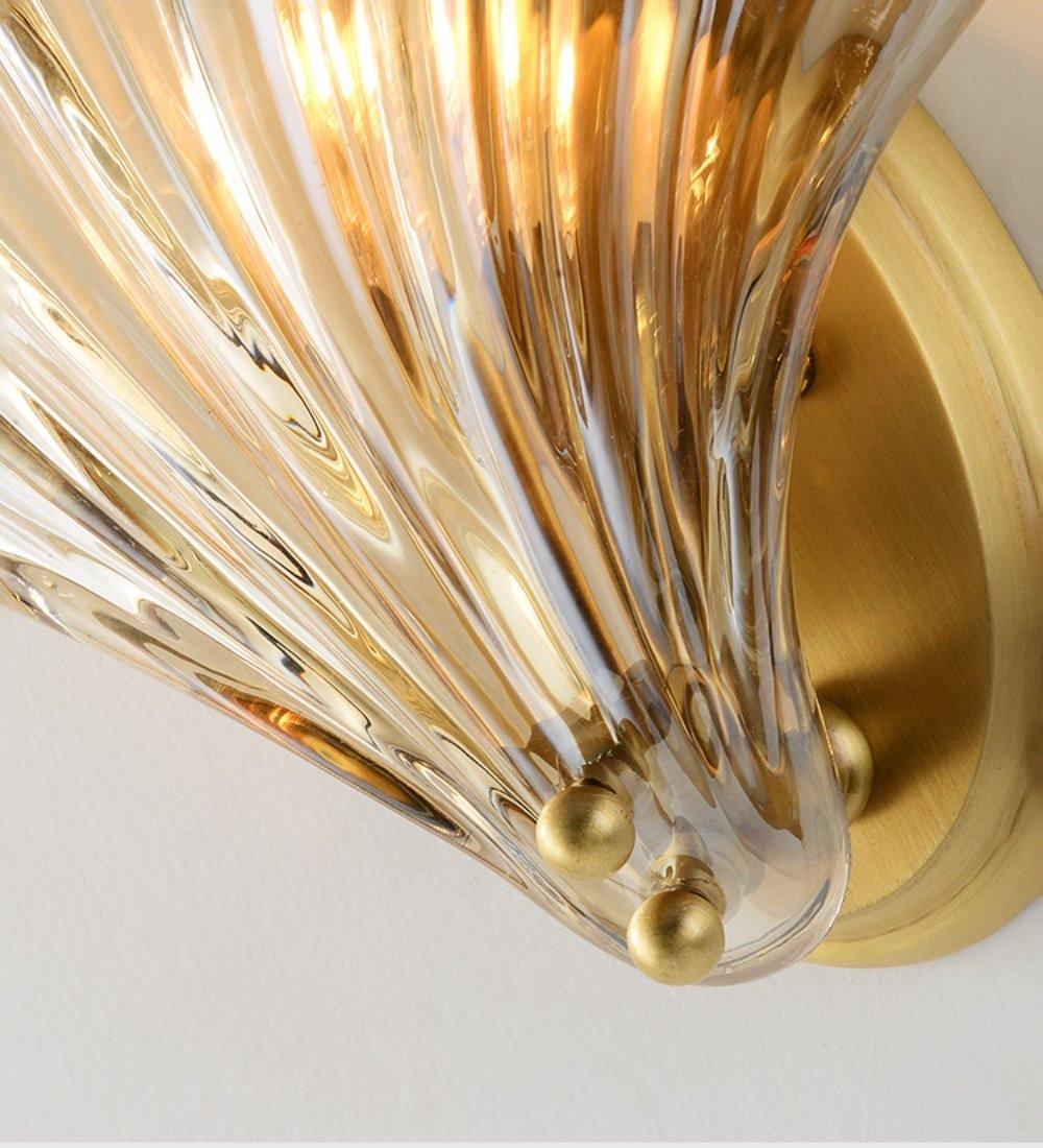 Elegant Coastal Wall Light | Nautical Shell Design & Durable Brass 7