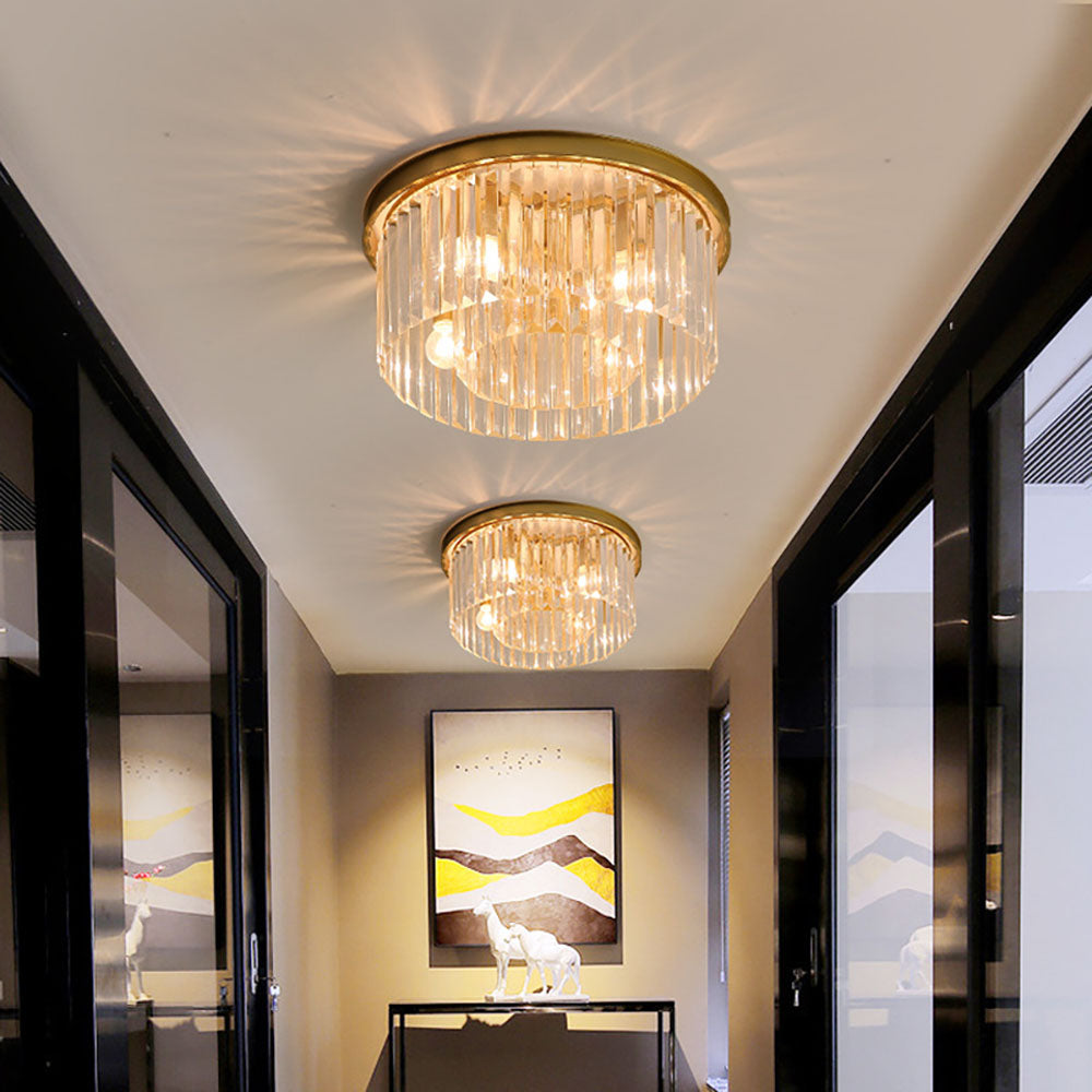 Elegant Crystal Ceiling Light | Flush Mount Fixture, Luxury Design 1
