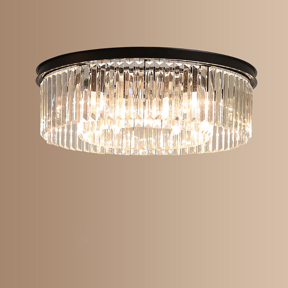 Elegant Crystal Ceiling Light | Flush Mount Fixture, Luxury Design 6