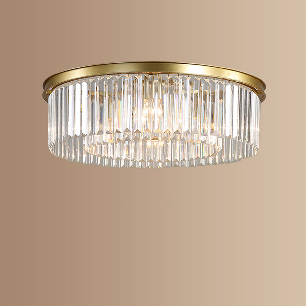 Elegant Crystal Ceiling Light | Flush Mount Fixture, Luxury Design 7