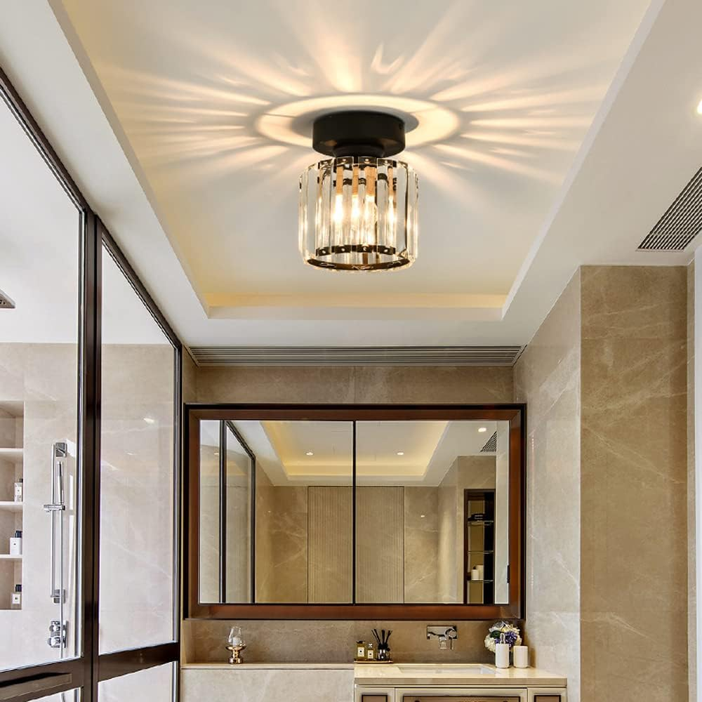 Elegant Crystal Ceiling Light | Modern Flush Mount Fixture 1