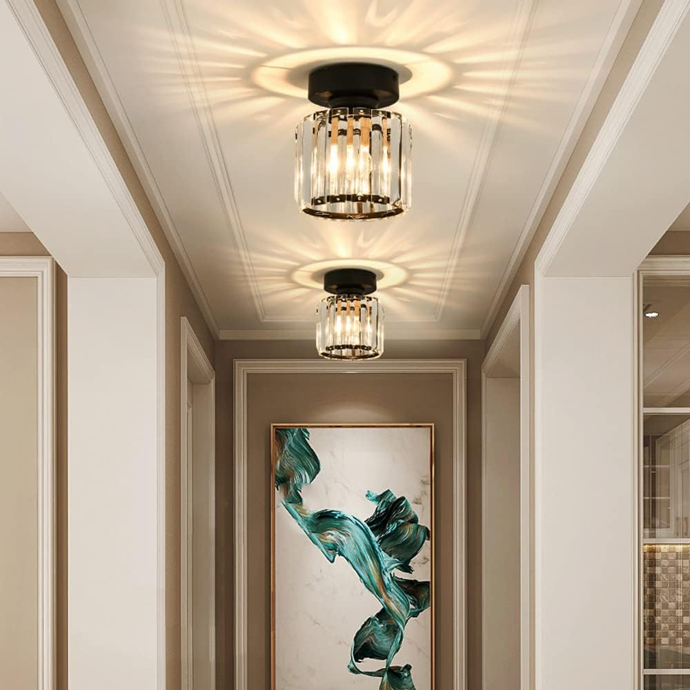 Elegant Crystal Ceiling Light | Modern Flush Mount Fixture 3