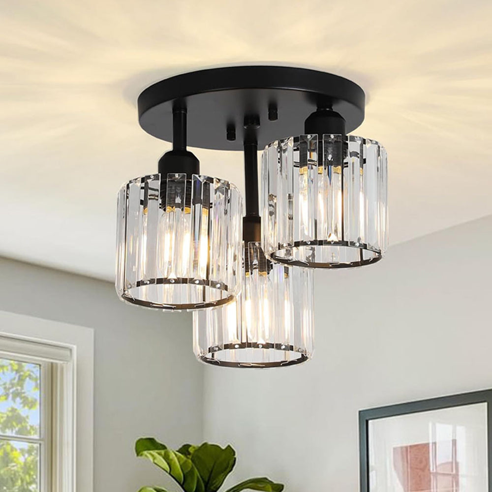 Elegant Crystal Ceiling Light | Modern Semi-Flush Mount 0