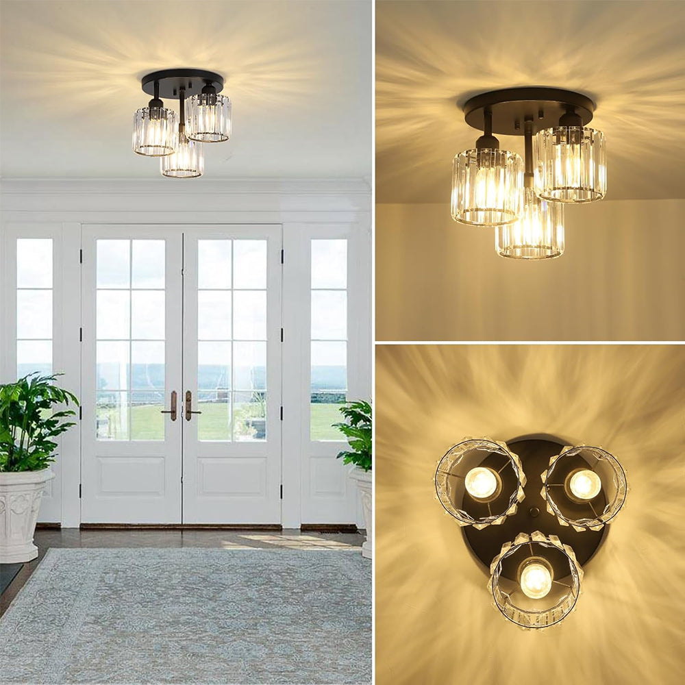 Elegant Crystal Ceiling Light | Modern Semi-Flush Mount 3