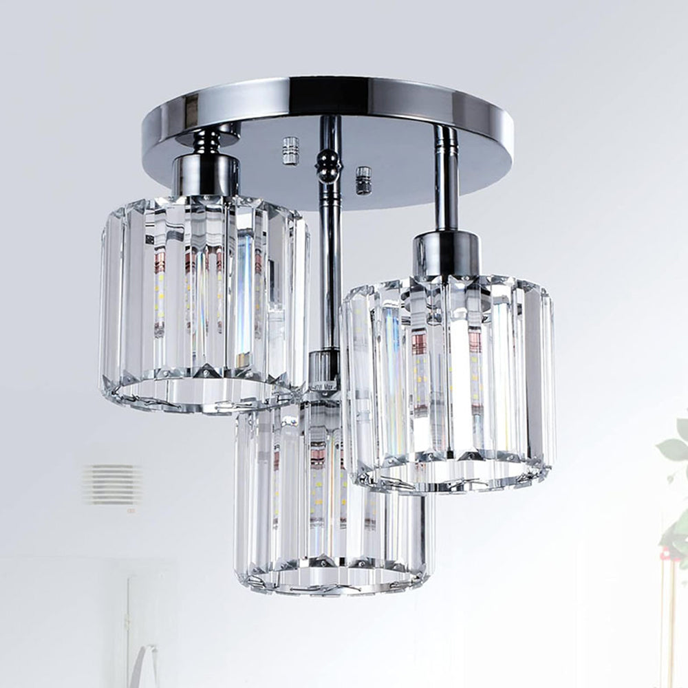 Elegant Crystal Ceiling Light | Modern Semi-Flush Mount 9