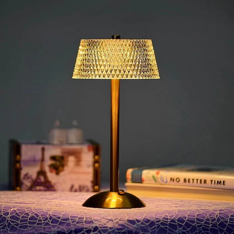Elegant Crystal Table Lamp | USB Rechargeable & LED 4