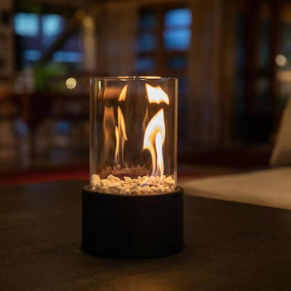 Elegant Glass Oil Lamp | Decorative Tabletop Fireplace 6