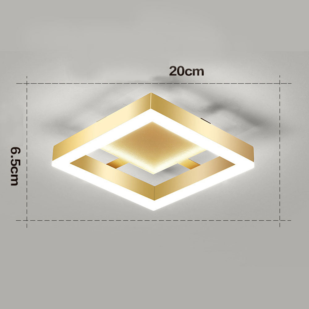 Elegant Gold Flush Mount Ceiling Light | Energy-Efficient LED 0